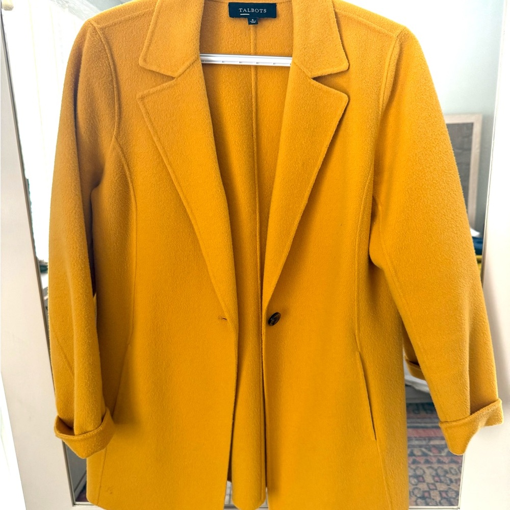 Talbots Women's Mustard Blazer Jacket